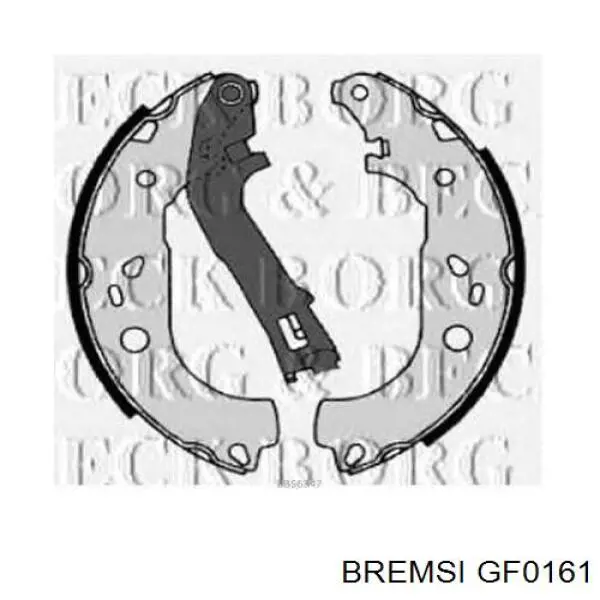 GF0161 Bremsi Барабанные тормозные колодки