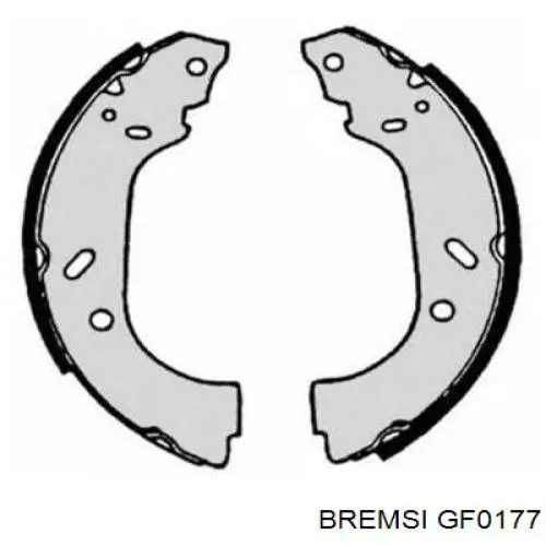 Задние барабанные колодки GF0177 Bremsi