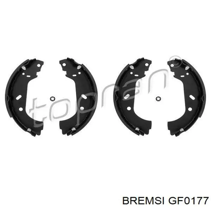 Zapatas de frenos de tambor traseras GF0177 Bremsi