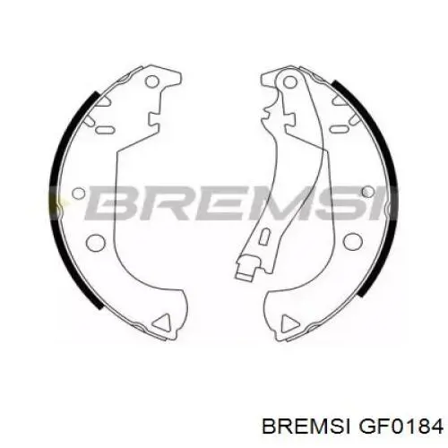 GF0184 Bremsi sapatas do freio traseiras de tambor