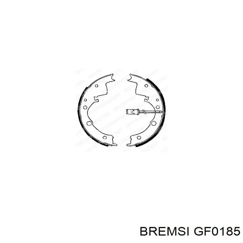 Купить GF0185 Bremsi Задние барабанные тормозные колодки