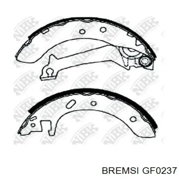 Задние барабанные колодки GF0237 Bremsi
