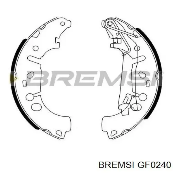 Задние барабанные колодки GF0240 Bremsi