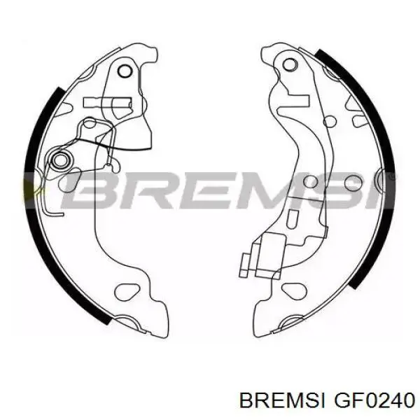 Купить GF0240 Bremsi Задние барабанные тормозные колодки