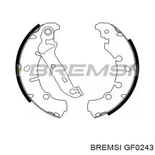 GF0243 Bremsi колодки тормозные задние барабанные