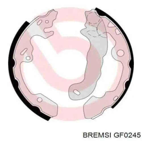 GF0245 Bremsi Барабанные тормозные колодки