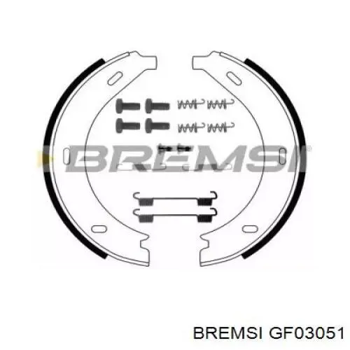 Колодки ручника GF03051 Bremsi