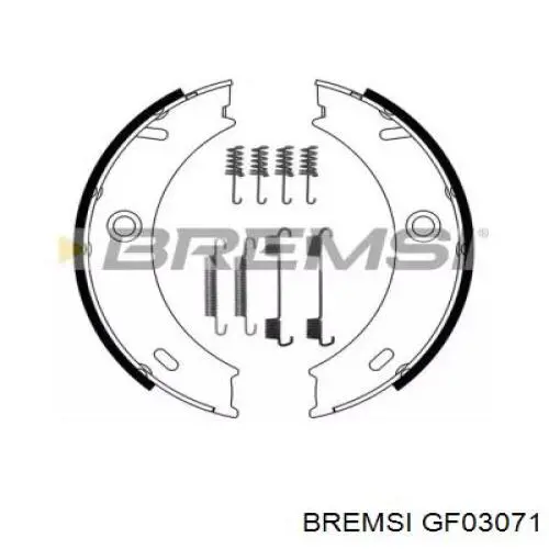 GF0307-1 Bremsi колодки ручника