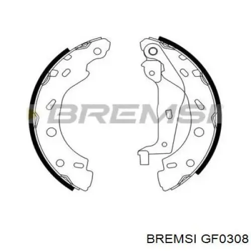 Задние барабанные колодки GF0308 Bremsi