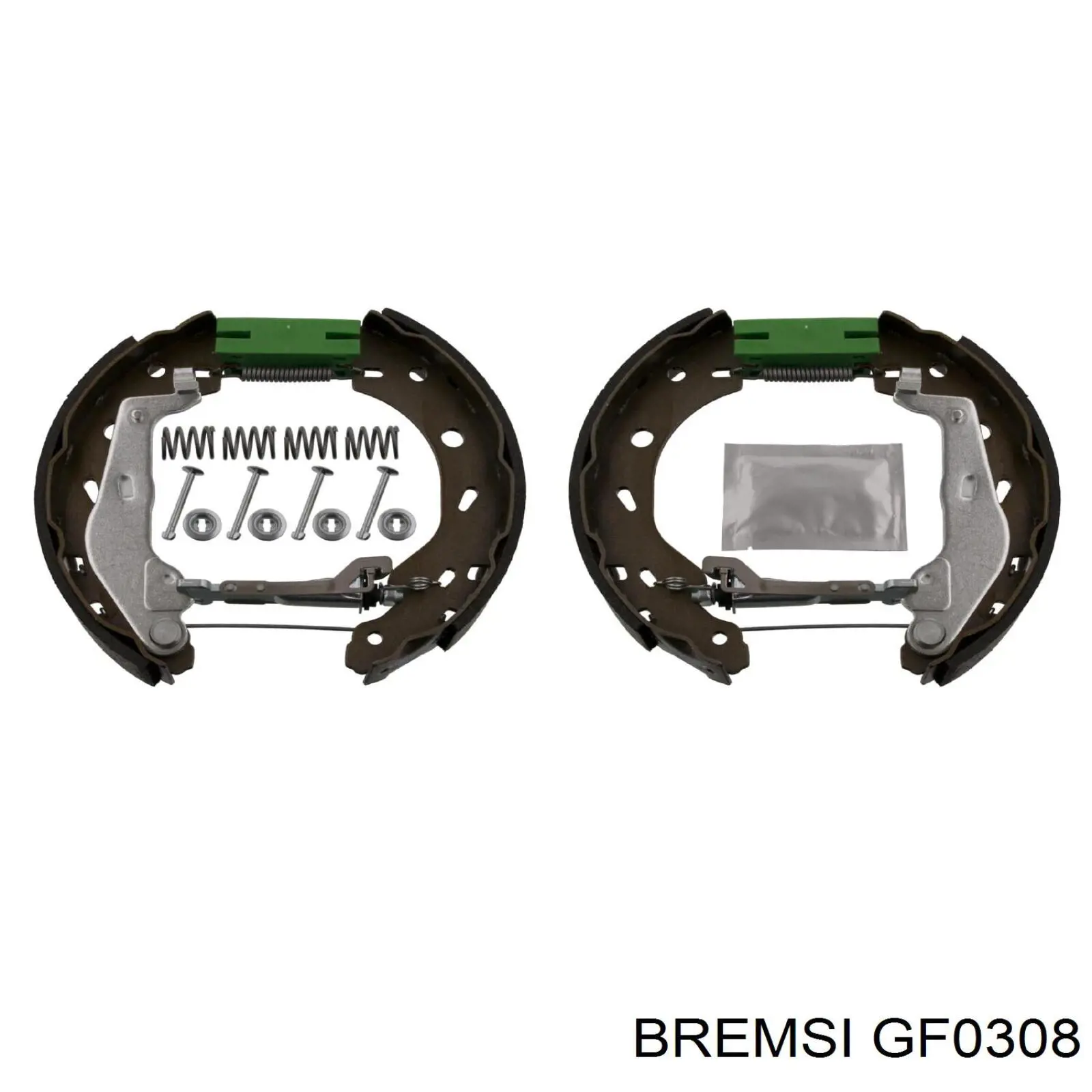 Задние барабанные колодки GF0308 Bremsi