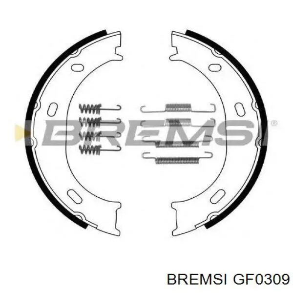 Задние барабанные колодки GF0309 Bremsi
