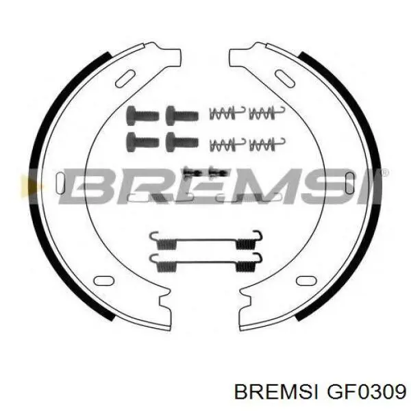 Барабанные колодки Bremsi GF0309