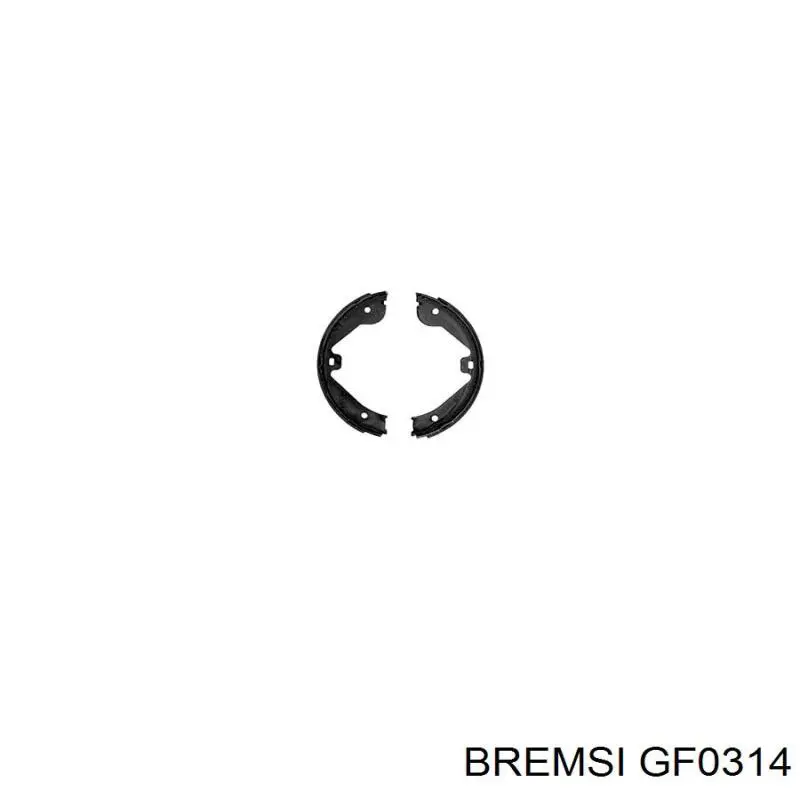 Купить GF0314 Bremsi Колодки ручника/стояночного тормоза