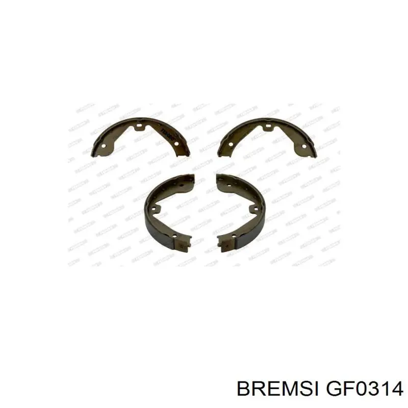 Колодки ручника GF0314 Bremsi