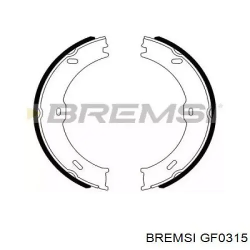 Колодки ручника GF0315 Bremsi