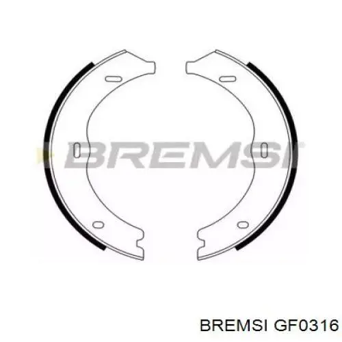 Колодки ручника GF0316 Bremsi