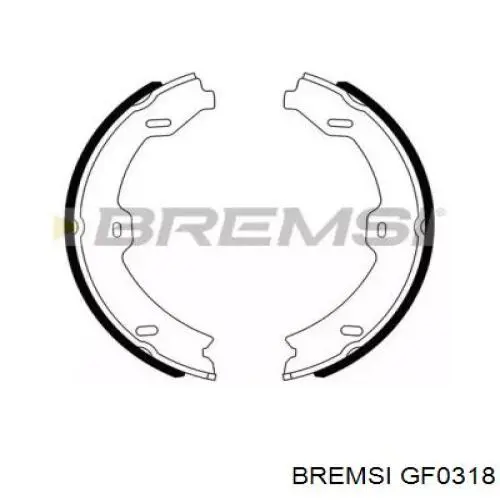 Колодки ручника GF0318 Bremsi