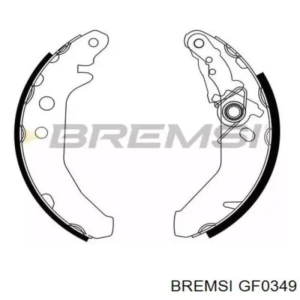 Тормозные колодки стояночного тормоза Bremsi GF0349 цена, от 12.88 USD