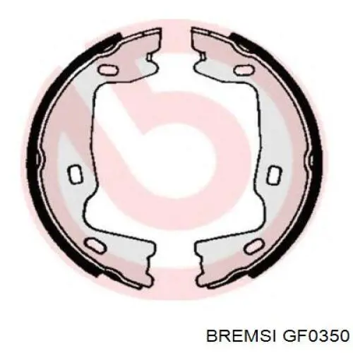 Купить GF0350 Bremsi Задние барабанные тормозные колодки