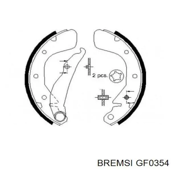 Тормоза рабочие задние ножные и тормозные барабаны Bremsi GF0354 цена, от 15.33 USD