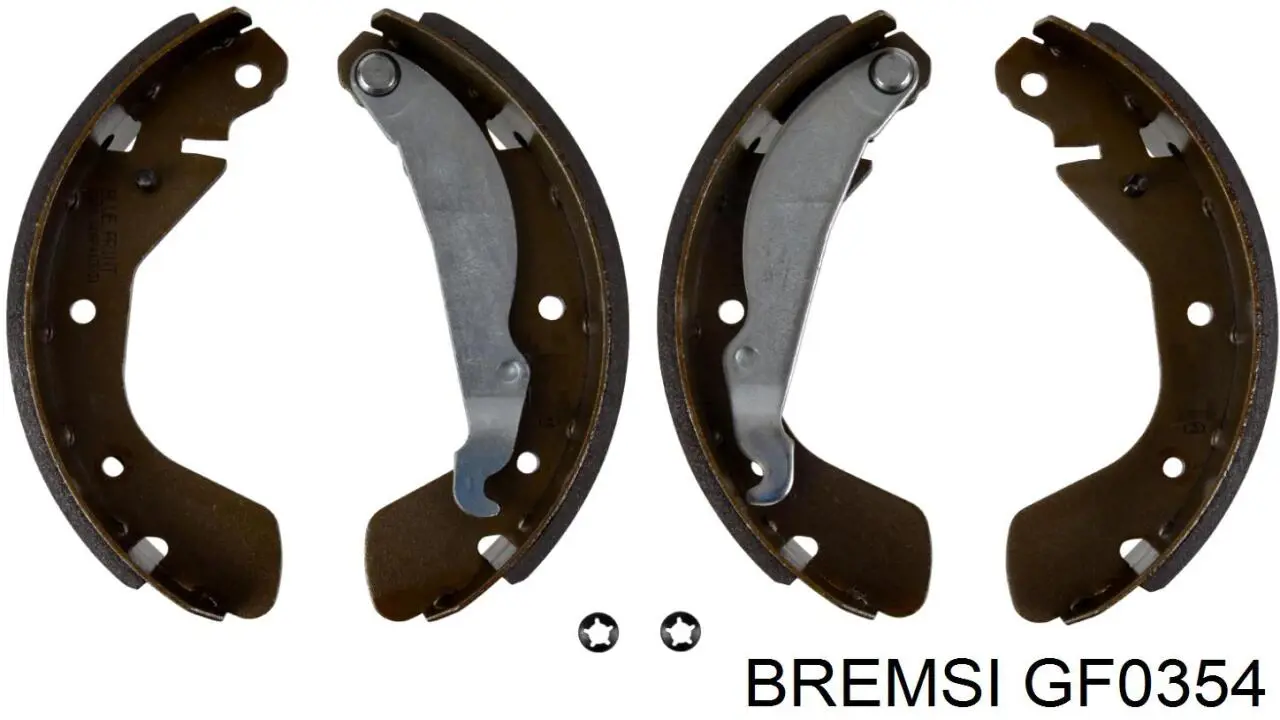 Колодки гальмові задні, барабанні GF0354 Bremsi