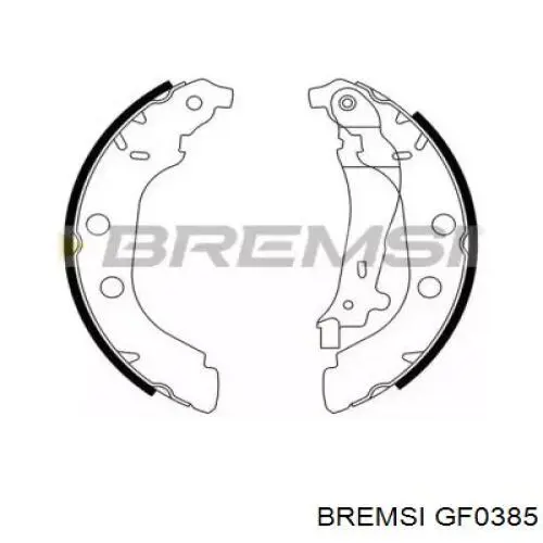 Задние барабанные колодки GF0385 Bremsi