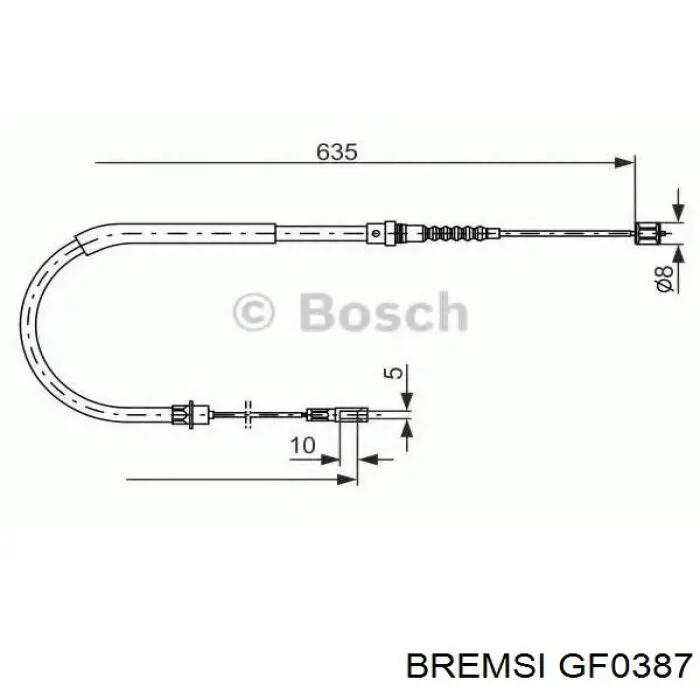 Колодки стояночного тормоза Bremsi GF0387