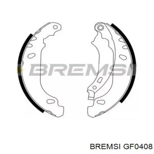 Задние барабанные колодки GF0408 Bremsi