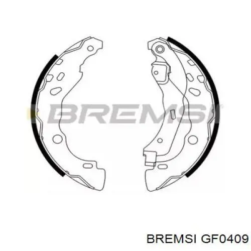 Купить GF0409 Bremsi Задние барабанные тормозные колодки