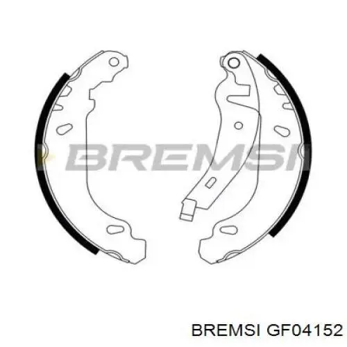 Задние барабанные колодки GF04152 Bremsi