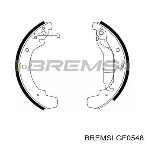 Задние барабанные колодки GF0548 Bremsi