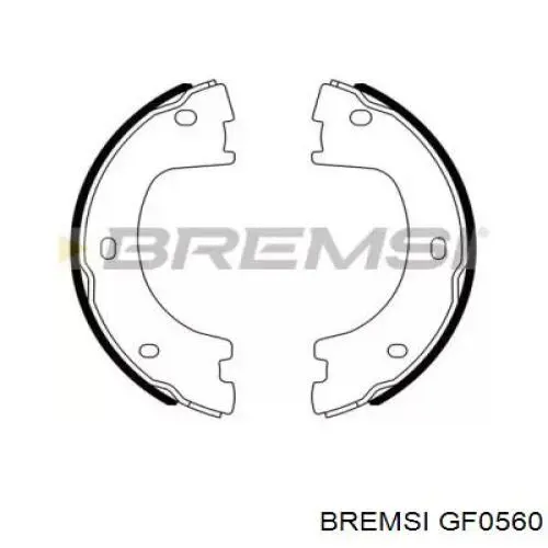 Колодки ручника GF0560 Bremsi