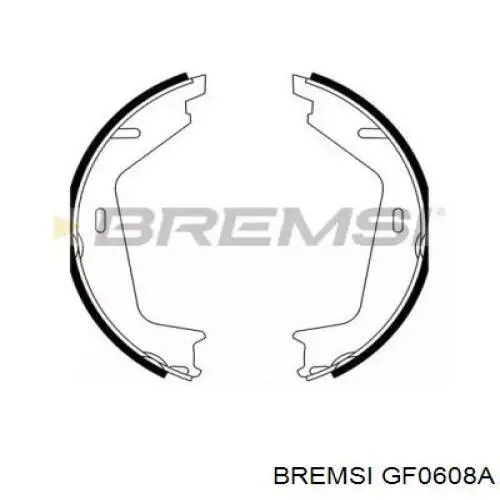 GF0608A Bremsi Тормозные колодки ручника