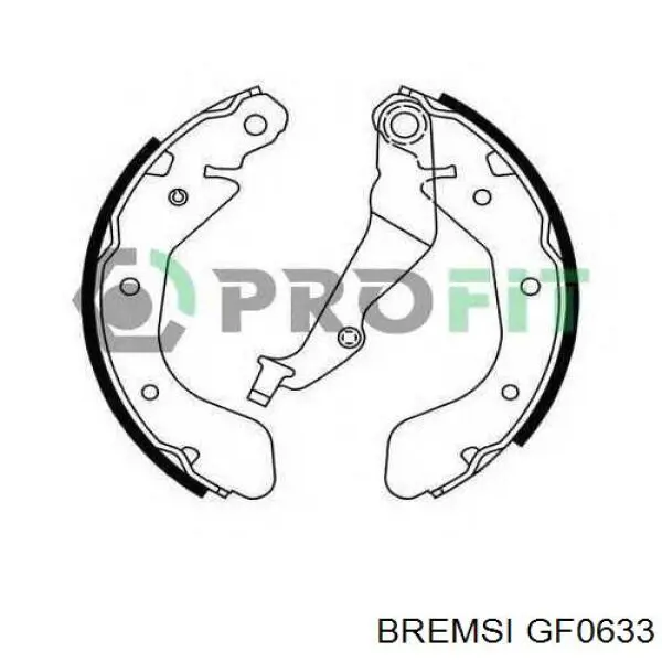 Купить GF0633 Bremsi Задние барабанные тормозные колодки