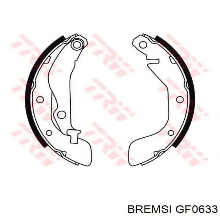 GF0633 Bremsi Барабанные тормозные колодки