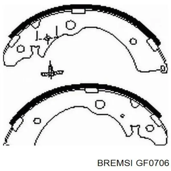 GF0706 Bremsi Барабанные тормозные колодки