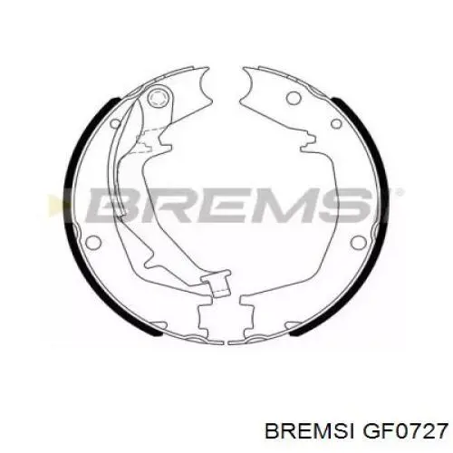 Колодки ручника GF0727 Bremsi