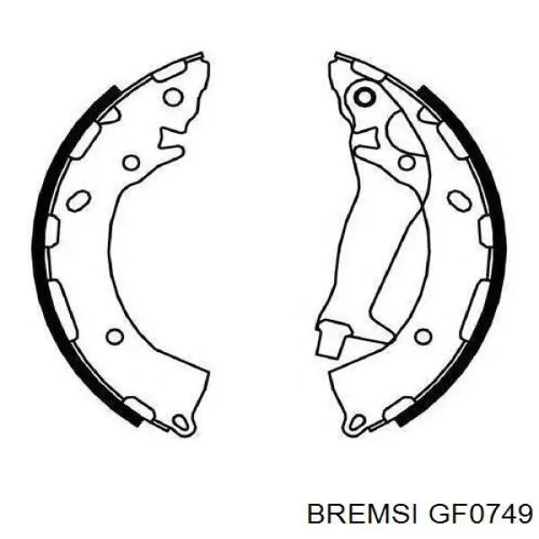 Тормоза рабочие задние ножные и тормозные барабаны Bremsi GF0749 цена, от 15.83 USD