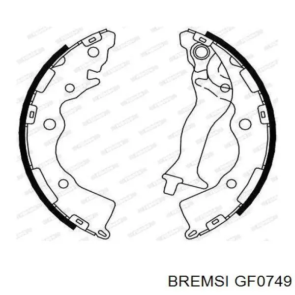 Тормоза рабочие задние ножные и тормозные барабаны Bremsi GF0749 цена, от 15.83 USD