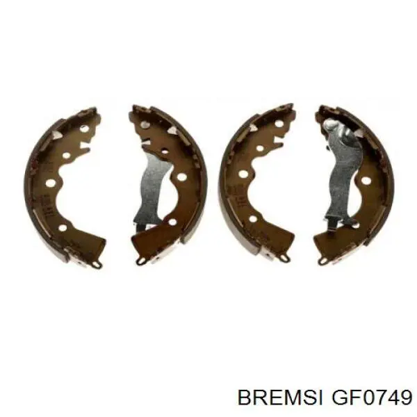Купить GF0749 Bremsi Задние барабанные тормозные колодки