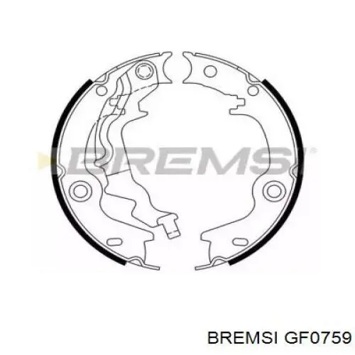 Купить GF0759 Bremsi Колодки ручника/стояночного тормоза