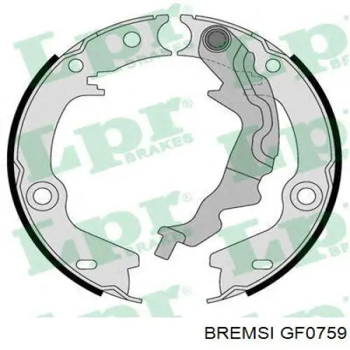 Колодки ручника GF0759 Bremsi