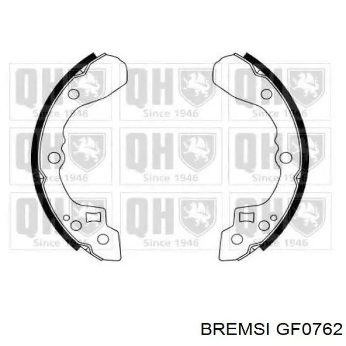 Купить GF0762 Bremsi Задние барабанные тормозные колодки
