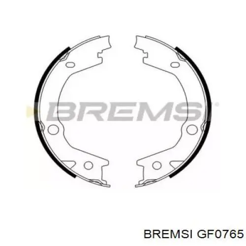 GF0765 Bremsi sapatas do freio traseiras de tambor