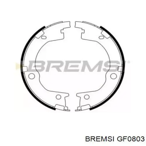 GF0803 Bremsi sapatas do freio de estacionamento