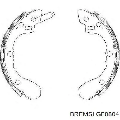 Колодки ручника GF0804 Bremsi
