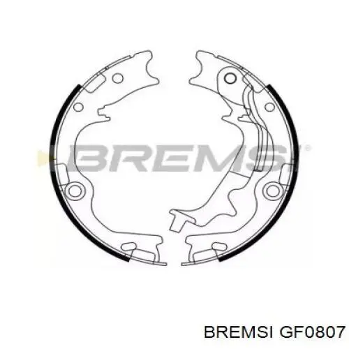 GF0807 Bremsi Тормозные колодки ручника