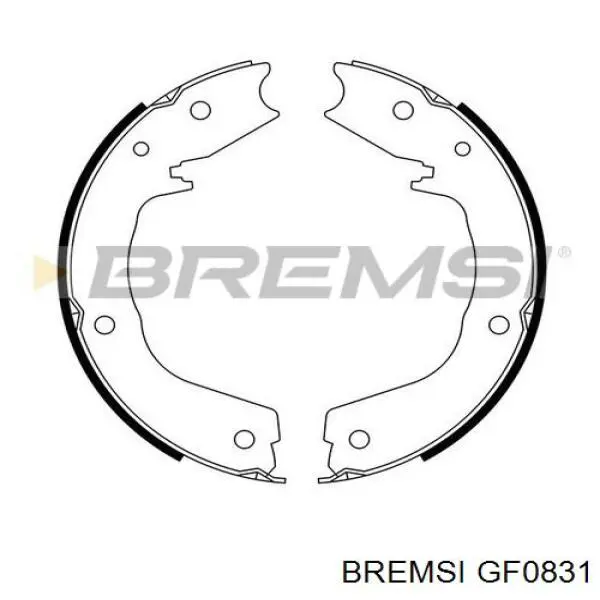 Купить GF0831 Bremsi Колодки ручника/стояночного тормоза