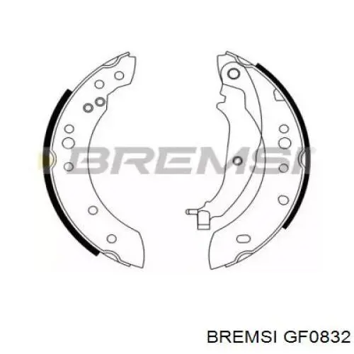 Задние барабанные колодки GF0832 Bremsi