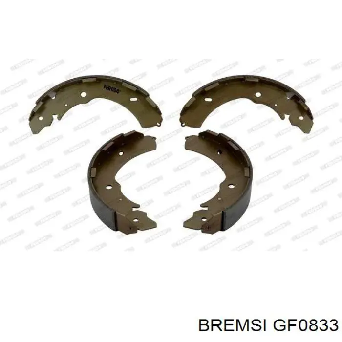 Купить GF0833 Bremsi Задние барабанные тормозные колодки